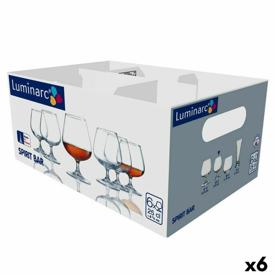 Kop bold Luminarc Spirit Bar Gennemsigtig Glas 6 enheder 250 ml (Pack 6x) #4