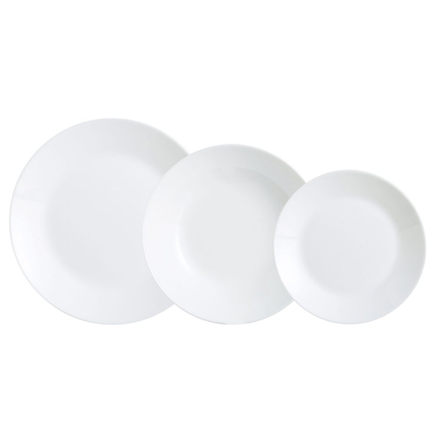 Madlavningsst Luminarc 12004 Hvid Glas 18 Dele #1