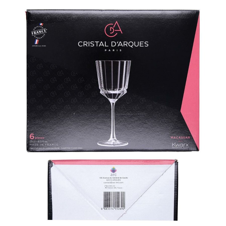St med vinglas CDA Rendez-vous Gennemsigtig Glas 350 ml 6 Dele #7