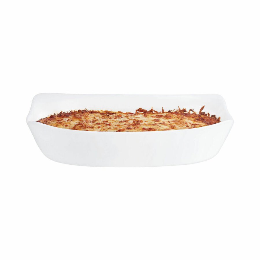 Ovn Fad Luminarc Smart Cuisine Hvid Glas 34 x 25 cm #1