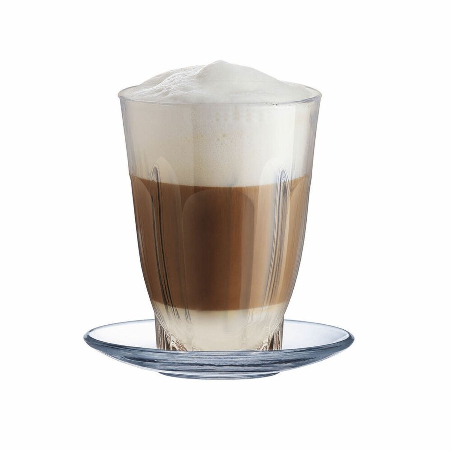 plade Arcoroc Arcadie Kaffe 6 enheder Glas (14 cm) #4