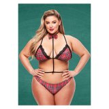 Erotisk Kostume Teachers Pet School Girl Multifarvet Queen size #2