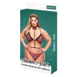 Erotisk Kostume Teachers Pet School Girl Multifarvet Queen size #6