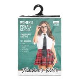 Erotisk Kostume Teachers Pet School Girl R�d Onesize #7