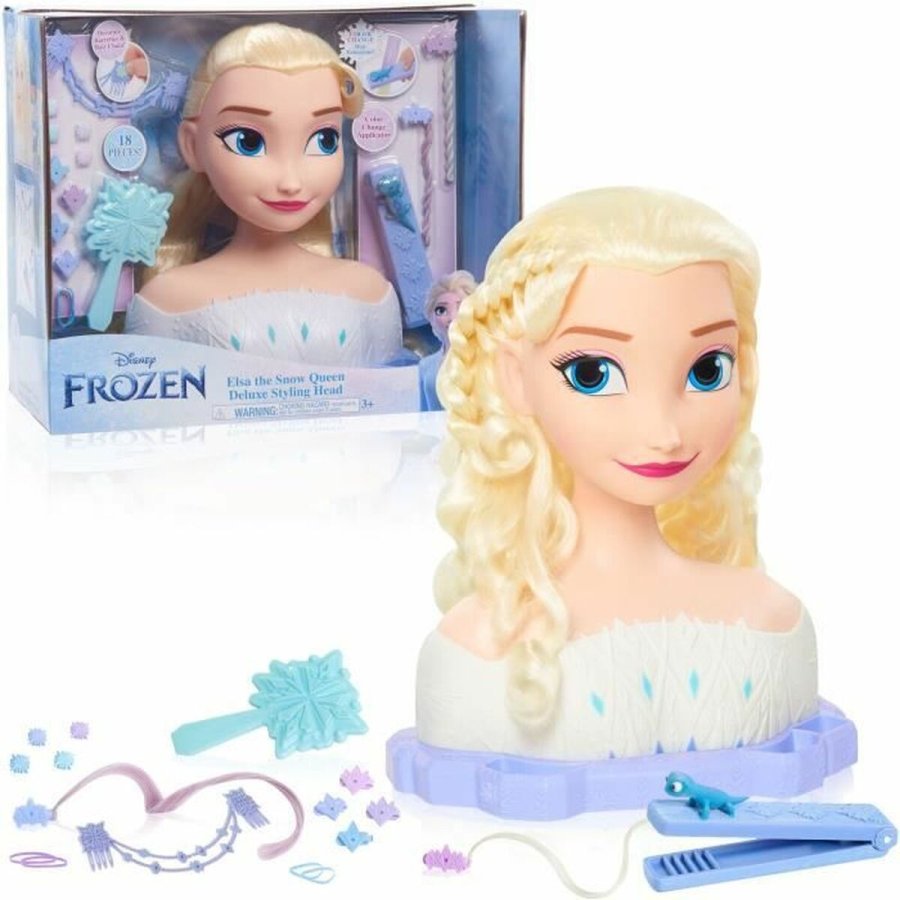 Babydukke med tilbehr Frozen Elsa Deluxe Styling Head #6