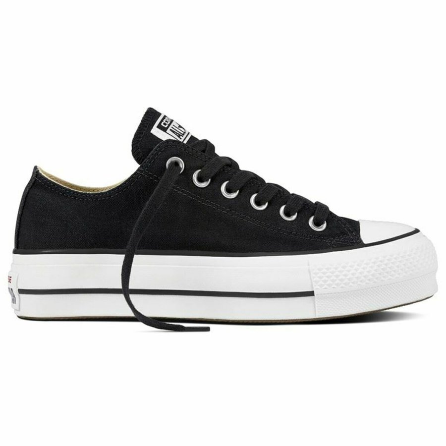 Kvinde Casual Sneakers Chuck Taylor All Star Platform Converse Sort (38) #1