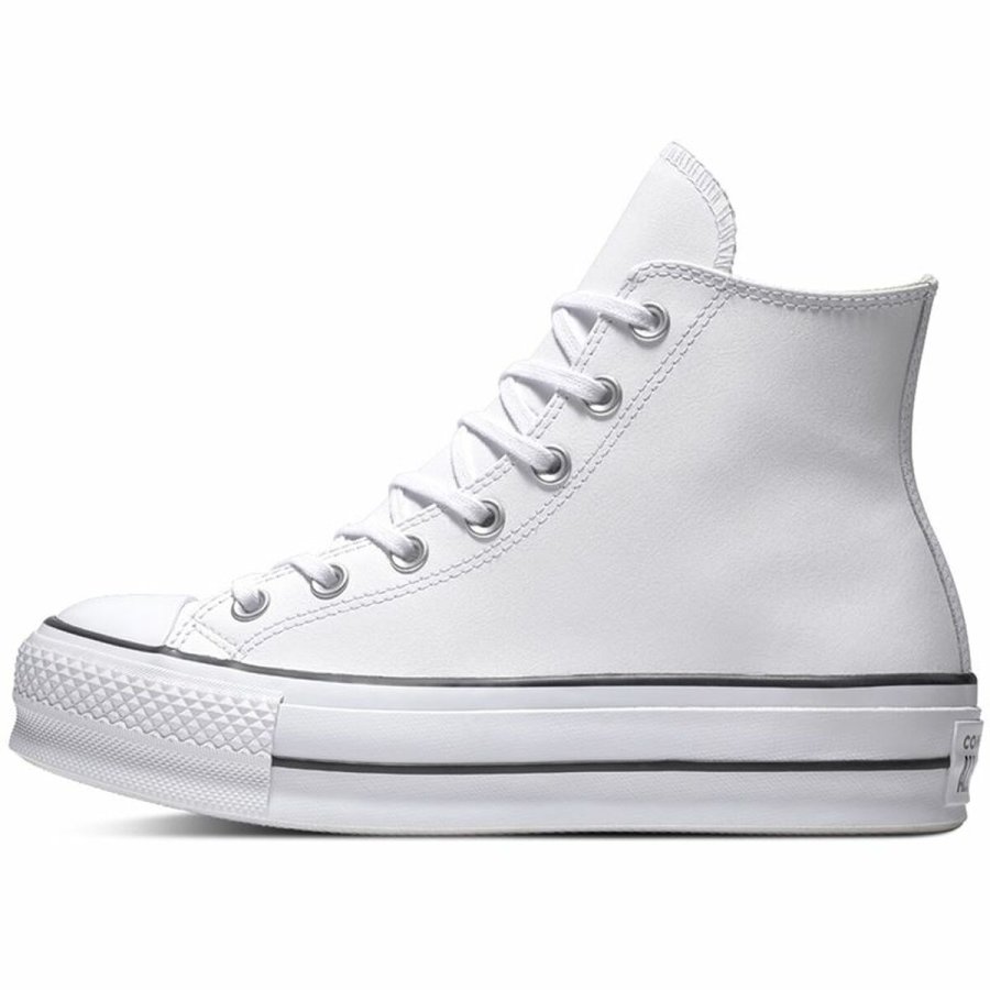 Unisex Kondisko Converse Chuck Taylor All Star Platform Hvid #5