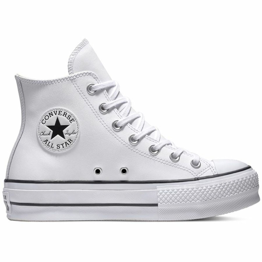 Unisex Kondisko Converse Chuck Taylor All Star Platform Hvid #2