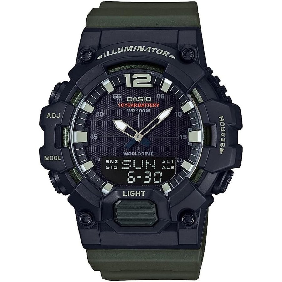 Herreur Casio ILLUMINATOR BLACK - ARMY GREEN ( 48 mm) #1
