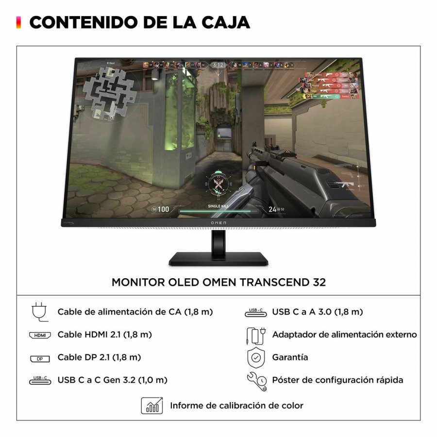 Videovg Monitor HP 9R181E9#ABB 4K Ultra HD 31,5