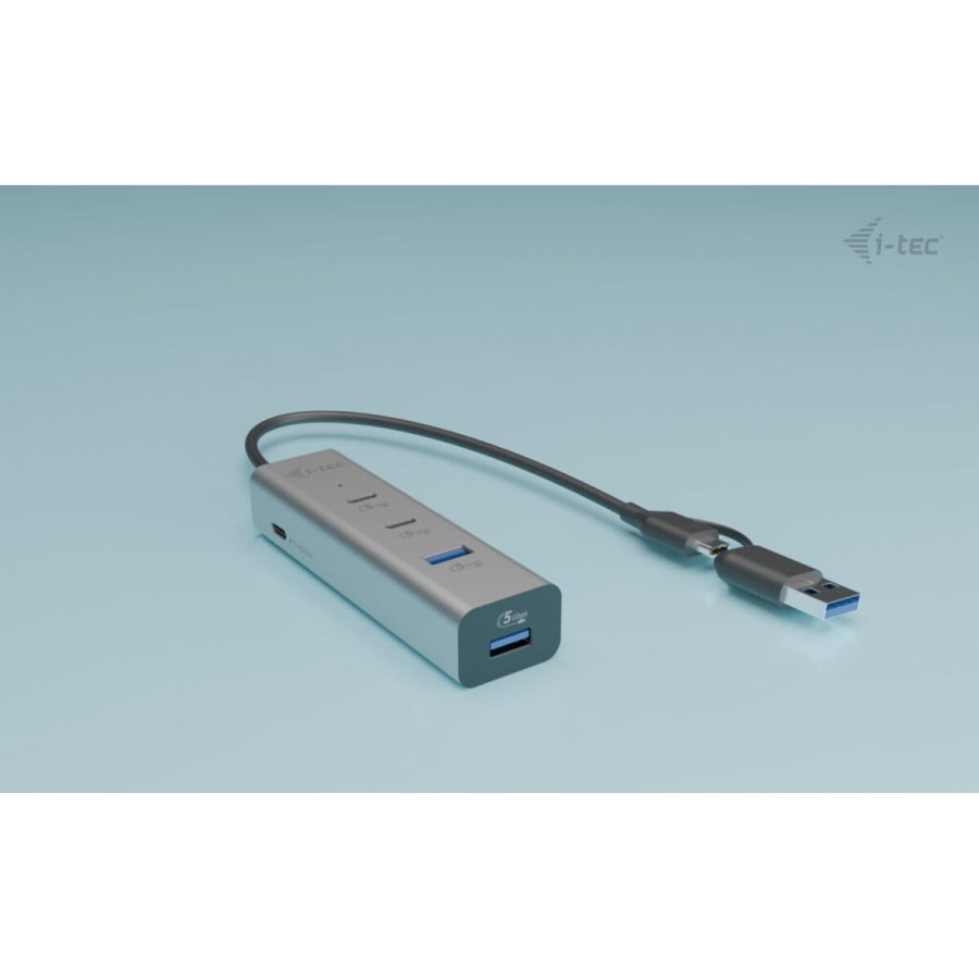 USB Hub i-Tec CAHUBMETAL2A2CPD S�lvfarvet #2