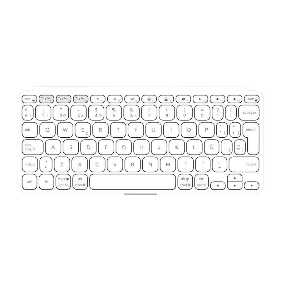 Tastatur Logitech 920-012974 Hvid Gr� QWERTY #6