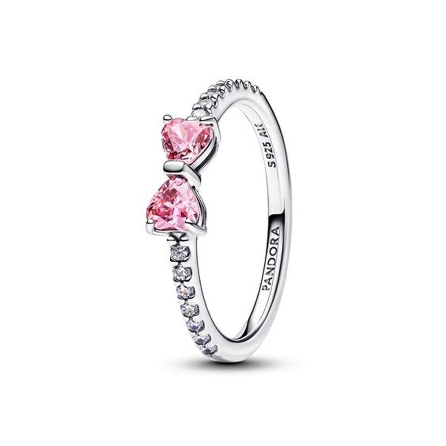 Ring til kvinder Pandora 193510C01-56 16 S�lvfarvet Pink #1