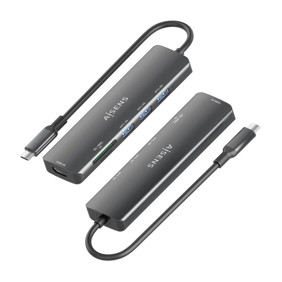USB Hub Aisens USB-C DOCK 6 EN 1 Gr #4