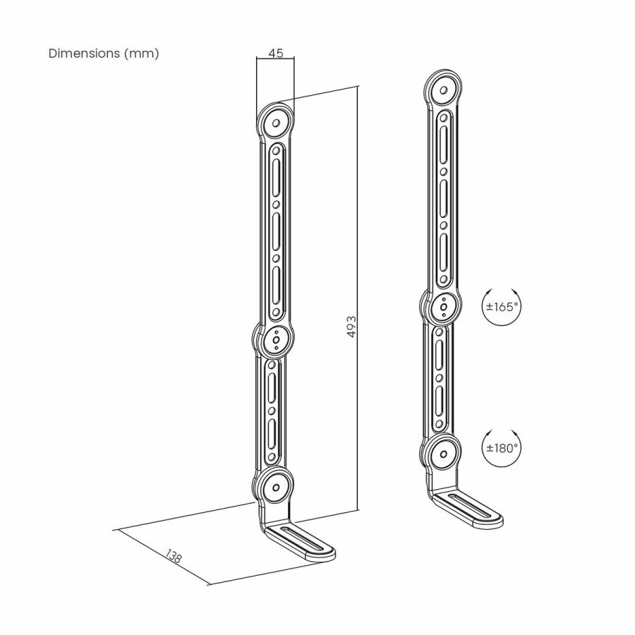 Sttte hjtaler Aisens SPK03U-375 Sort #9
