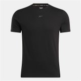 Kortrmet T-shirt til Mnd Reebok Reebok Athlete Tee Sort #2