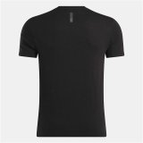 Kortrmet T-shirt til Mnd Reebok Reebok Athlete Tee Sort #3