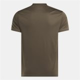 Kortrmet T-shirt til Mnd Reebok Id Train Ss Tech Tee Brun Lys brun #2