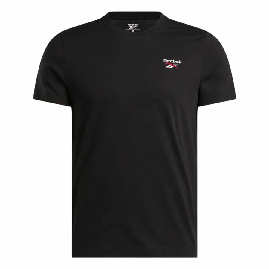 Kortrmet T-shirt til Mnd Reebok Identity Smal Sort #1