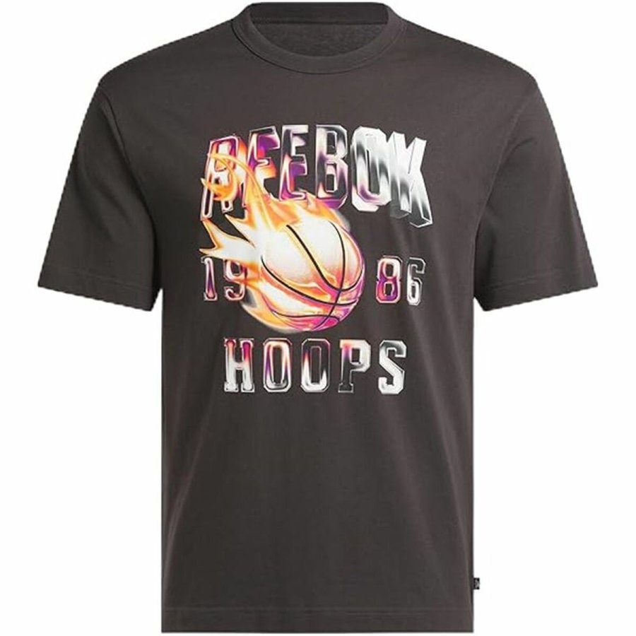 Kortrmet T-shirt til Mnd Reebok Gs Basketball On Fir Sort #1
