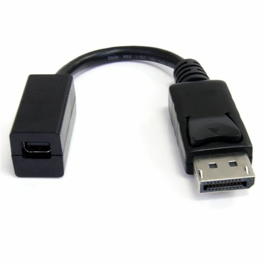 Mini DisplayPort til DisplayPort-adapter Startech DP2MDPMF6IN          4K Ultra HD Sort #1