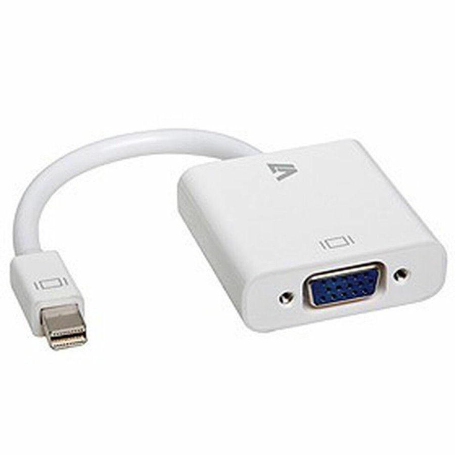 Mini DisplayPort til VGA-adapter V7 CBL-MV1WHT-5N Hvid #1