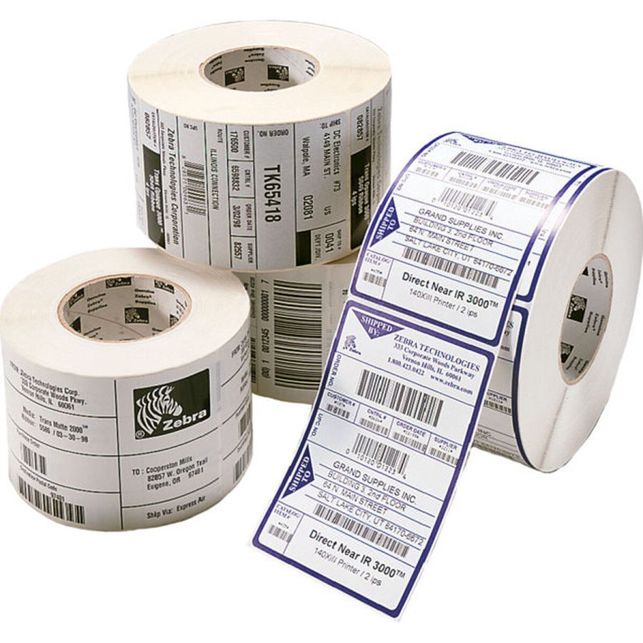 Printer labels Zebra 3006319 Hvid #1