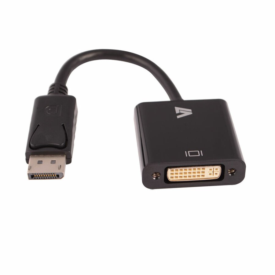 DisplayPort til DVI-mellemstik V7 CBLDPDVI-1N Sort #1