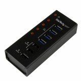 USB Hub Startech ST4300U3C3 Sort #1