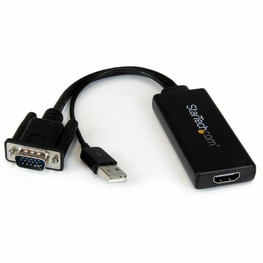 HDMI til VGA Startech VGA2HDU              Sort #1