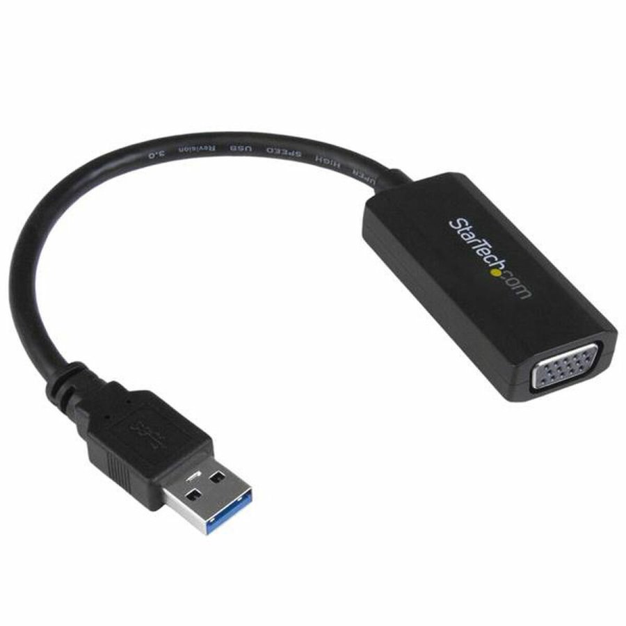 USB 3.0 til VGA-adapter Startech USB32VGAV Sort #1