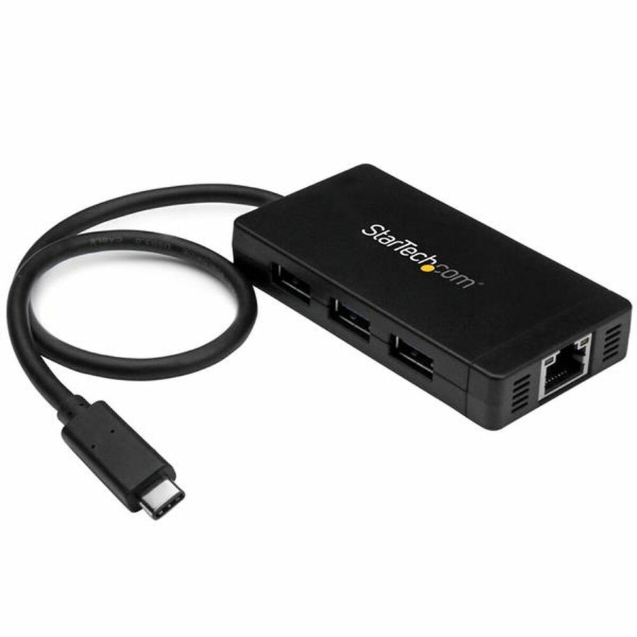 USB Hub Startech HB30C3A1GE Sort 2100 W #1
