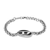 Armbnd til mnd Diesel DX1469040 Slvfarvet #1