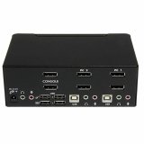 KVM -kontakt med 2 porte Startech SV231DPDDUA Sort #2