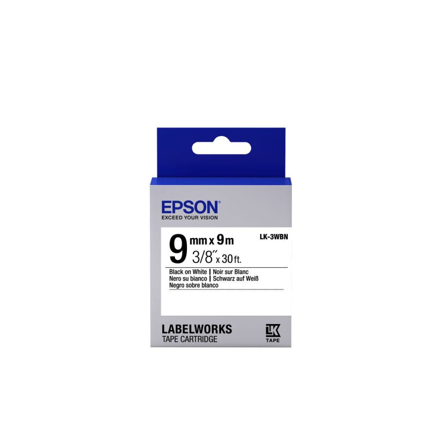 Printer labels Epson C53S653003 Hvid Sort Sort/Hvid #1