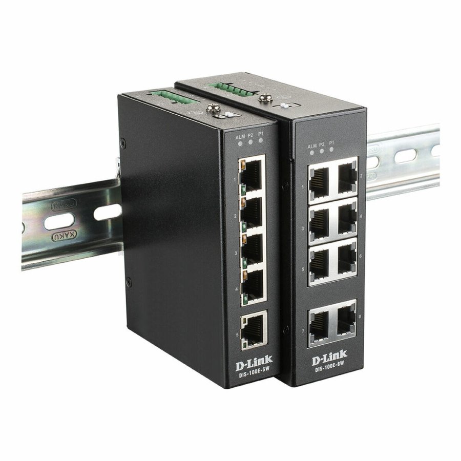 Switch til netv�rket med kontaktskab D-Link DIS-100E-8W RJ45 x 8 Sort #2