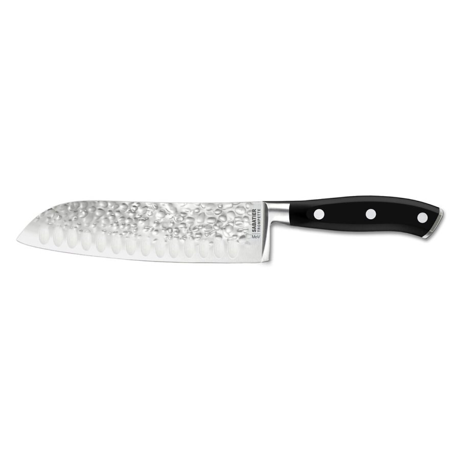 Santoku kniv Sabatier Carbon Sort Metal Bakelit (6 enheder) #1