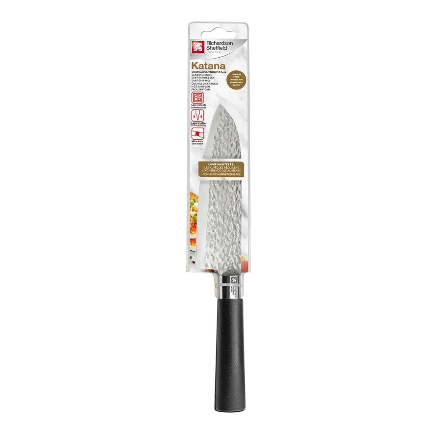Santoku kniv Richardson Sheffield Katana Sort Metal Bakelit 17,5 cm (6 enheder) #7