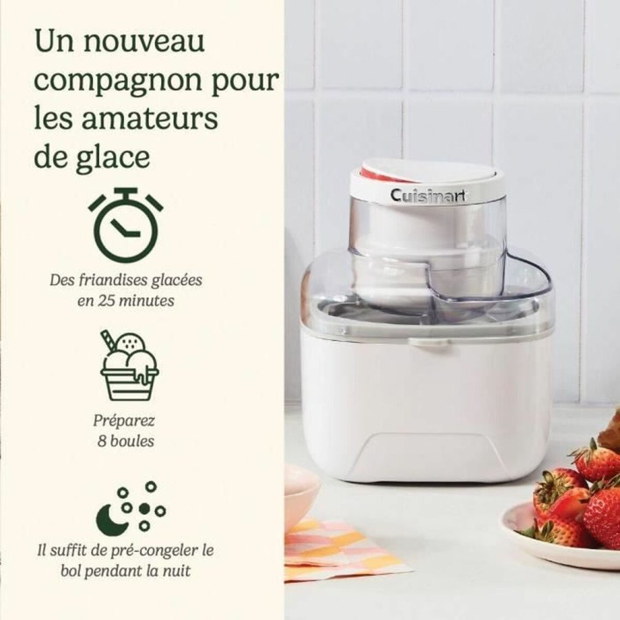 Ismaskine Cuisinart ICEM10E Hvid 12 W 473 ml #2