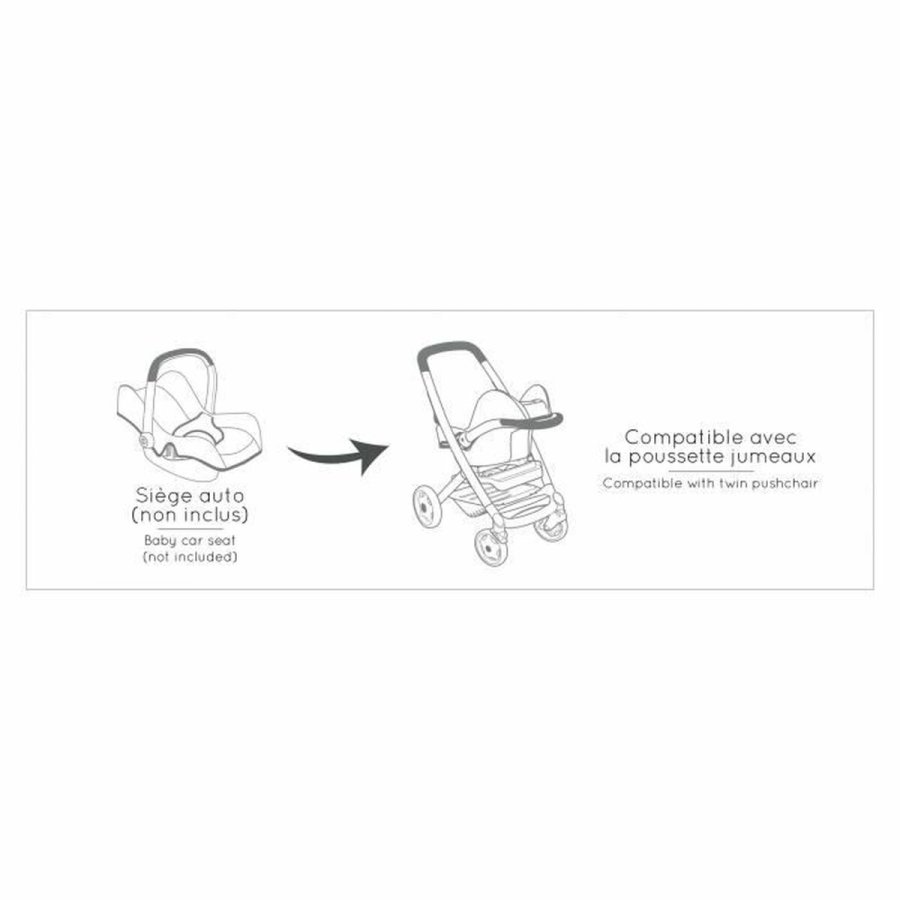 Lille Barnevogn til Dukker Smoby Maxi-Cosi Twin 64 cm #6