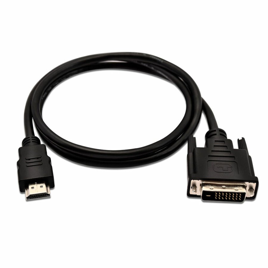 HDMI til DVI-kabel V7 V7HDMIDVID-01M-1E Sort 1 m #1