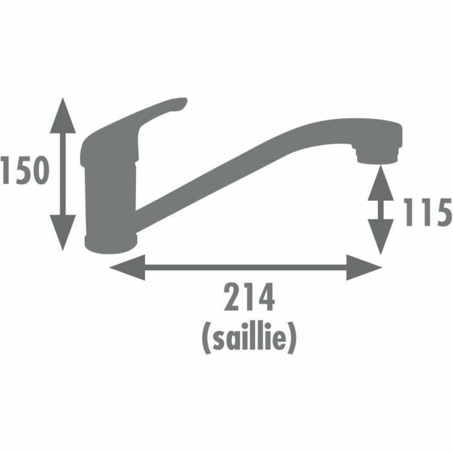 Kitchen Tap Rousseau SUN NF Gr Slvfarvet #2