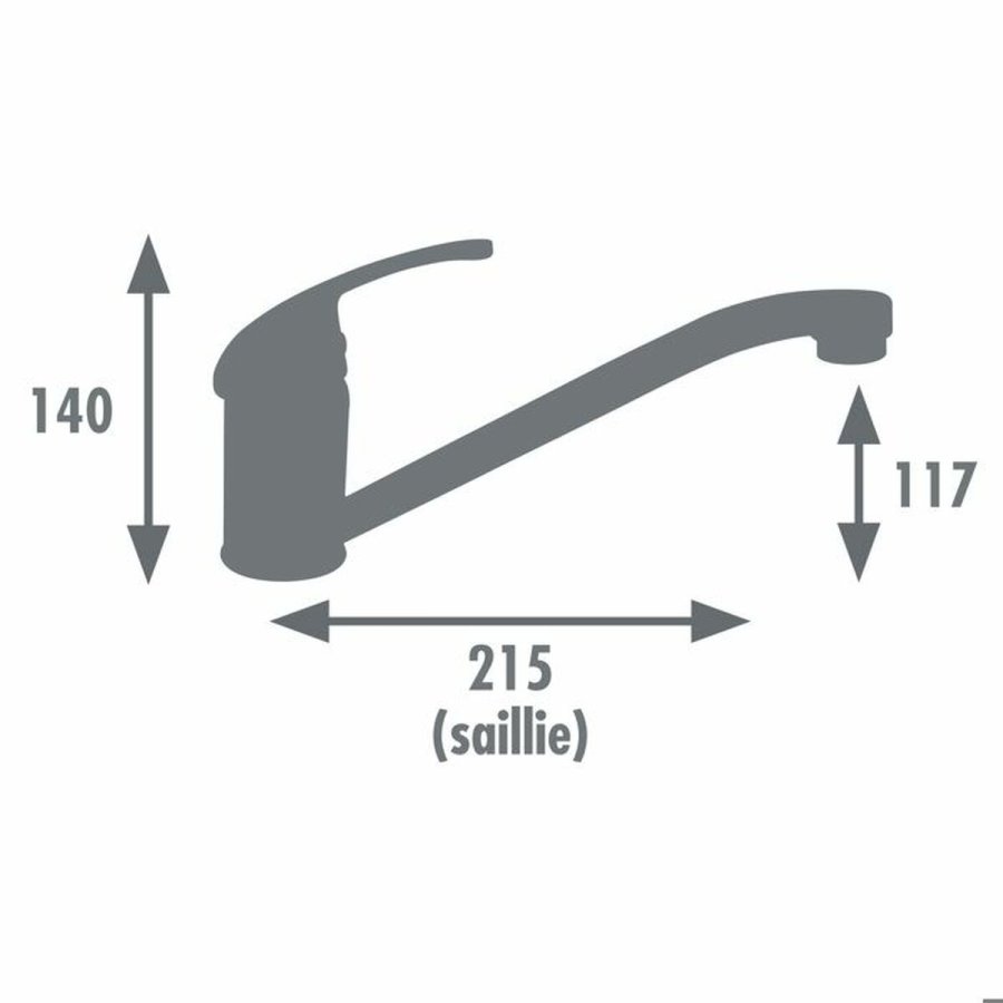 Hane med blandingsbatteri Edouard Rousseau CARDIFF Rustfrit stl #4