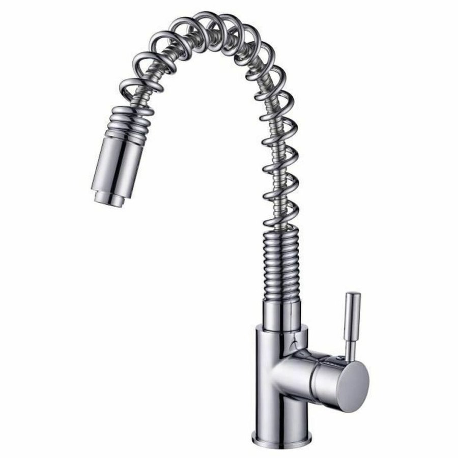Hane med blandingsbatteri Rousseau Gr Chrome Rustfrit stl Kobber #1