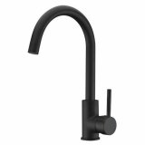 Hane med blandingsbatteri Rousseau 4060411 Sort Rustfrit stl Kobber #1