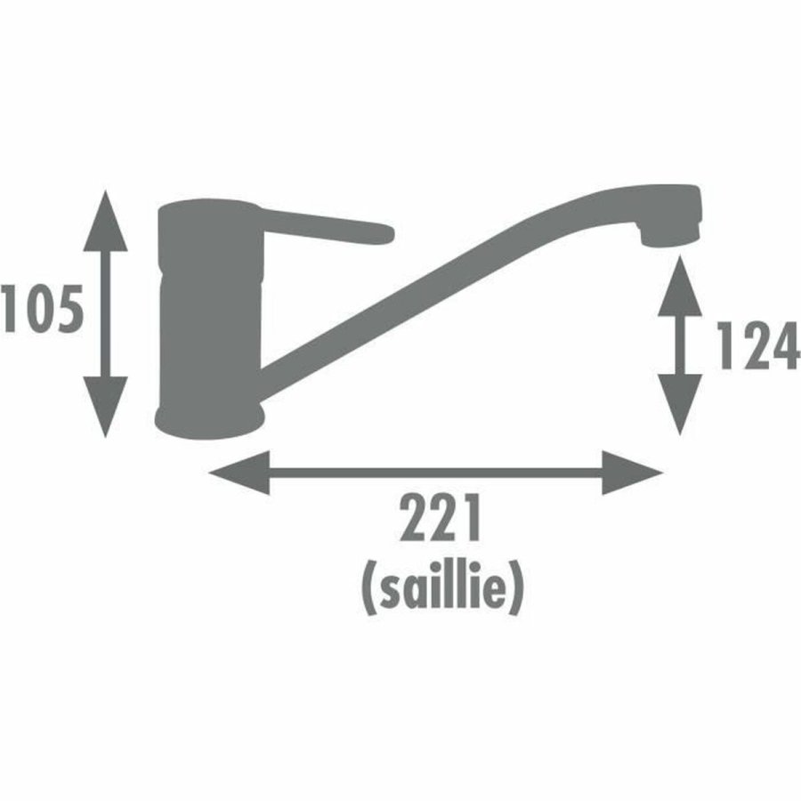 Kitchen Tap Rousseau BORN NF Gr Rustfrit stl #2