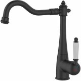Kitchen Tap Rousseau RETRO Sort Mat overflade #1