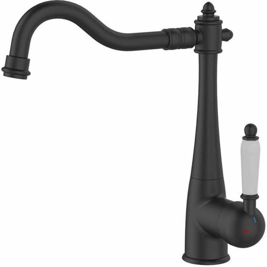Kitchen Tap Rousseau RETRO Sort Mat overflade #1