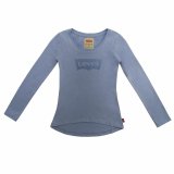 Langrmet T-shirt til Brn Levi's Fille Lysestlbl #1