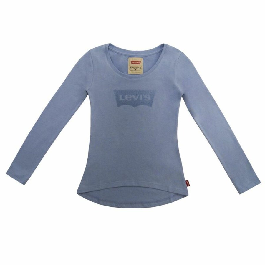 Langrmet T-shirt til Brn Levi's Fille Lysestlbl #4